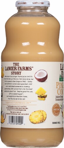 L&A Pineapple Coconut Juice Perspective: left