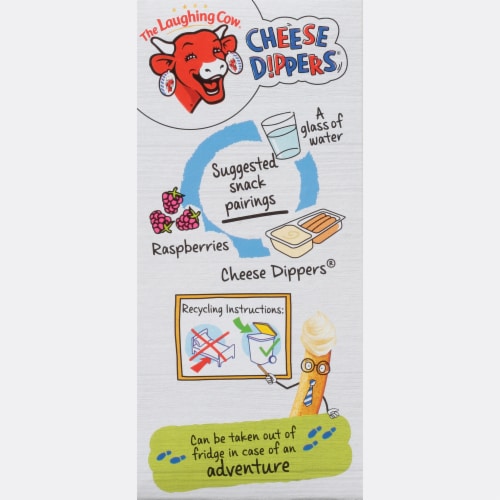 The Laughing Cow® Cheese Dippers® Dippable Cheese and Crunchy Breadsticks Perspective: left