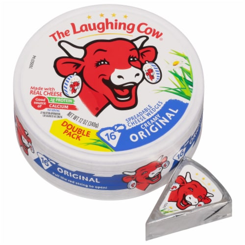 The Laughing Cow Double Pack Creamy Original Cheese Spread Perspective: left