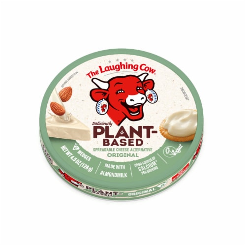 The Laughing Cow Plant-Based Original Spreadable Cheese Wedges Perspective: left