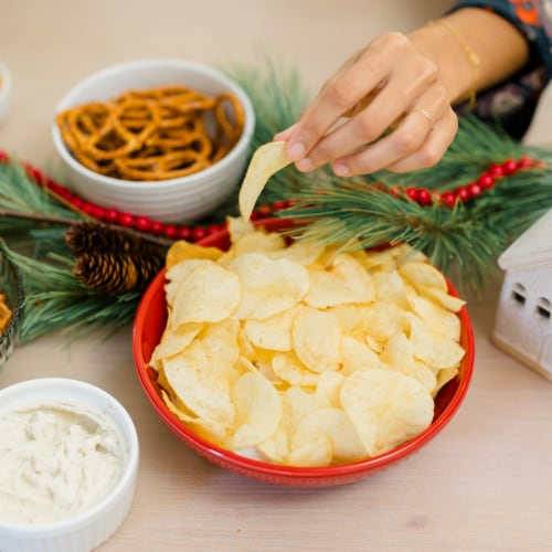 Utz® Salt & Vinegar Potato Chips Family Size Perspective: left