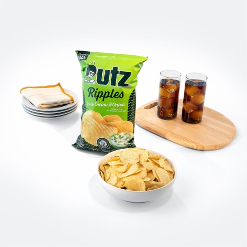 Utz® Ripples Gluten-Free Sour Cream & Onion Family Size Potato Chips Perspective: left