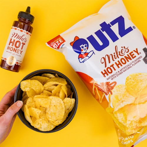 Utz® Mike’s Hot Honey® Potato Chips Family Size Perspective: left