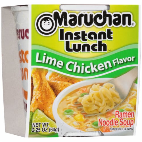 Maruchan Instant Lunch Lime Chicken Flavor Ramen Noodle Soup Perspective: left