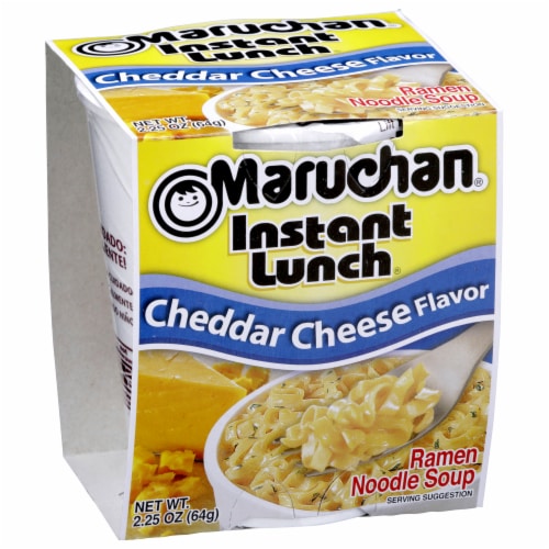 Maruchan Instant Lunch Chedder Cheese Flavor Ramen Noodle Soup Perspective: left