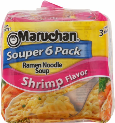 Maruchan Souper Shrimp Ramen Noodles, 6 ct / 3 oz - Fry's Food Stores