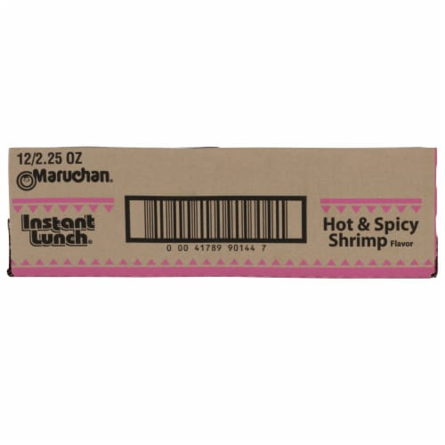 Maruchan Instant Lunch Hot & Spicy Shrimp Flavor Ramen Noodle Soup Perspective: left