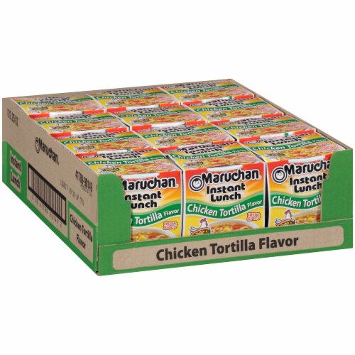 Maruchan® Instant Lunch™ Chicken Tortilla Ramen Noodle Soup Perspective: left