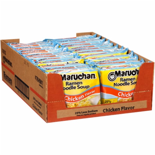 Maruchan® Chicken Flavor Ramen Noodle Soup Perspective: left