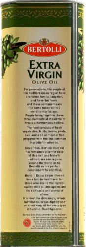 Bertolli Extra Virgin Olive Oil Tin Perspective: left
