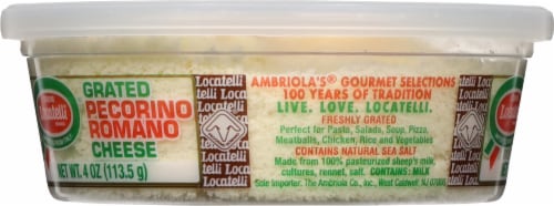 Locatelli Grated Pecorino Romano Cheese Perspective: left