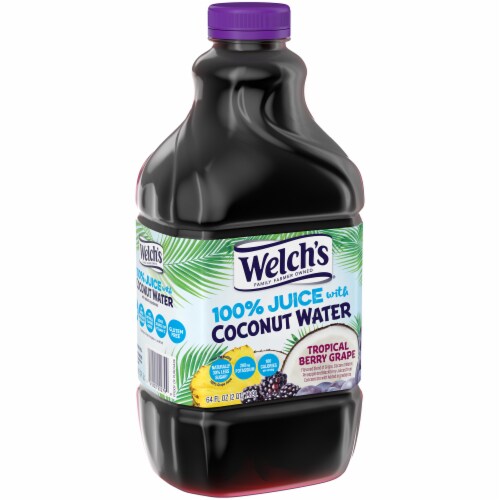 Welch's Tropical Berry Grape Juice with Coconut Water Perspective: left
