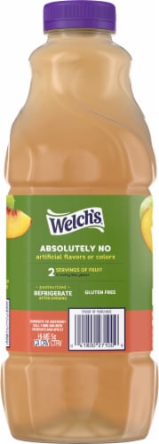 Welch's® 100% White Grape Peach Juice Perspective: left