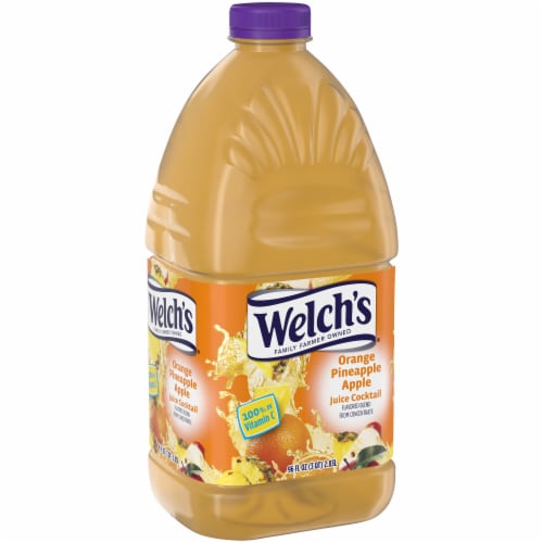 Welch's Orange Pineapple Apple Juice Cocktail Perspective: left