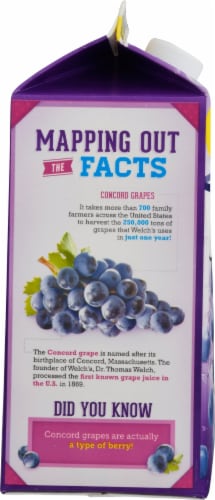 Welch's Concord Grape Fruit Juice Cocktail Perspective: left