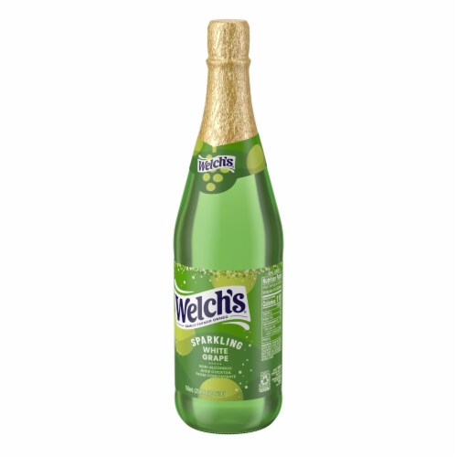 Welch's 25.4 oz Sparkling Juice Cocktail - White Grape Perspective: left