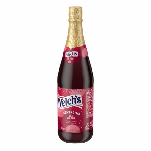 Welch's 25.4 oz Sparkling Juice Cocktail - Red Grape Perspective: left