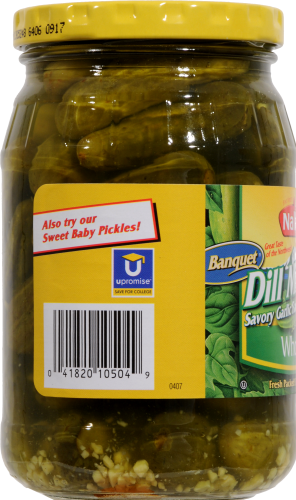 Nalley Whole Dill Midgets Pickles Perspective: left