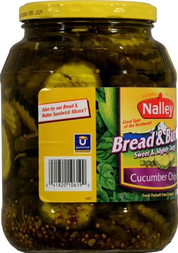 Nalley Bread & Butter Cucumber Chips Perspective: left