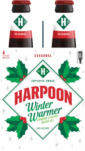 Harpoon® Winter Warmer Cinnamon & Nutmeg Holiday Ale Perspective: left