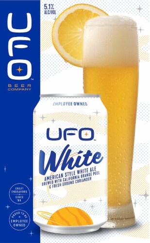 Harpoon UFO™ American Style White Ale Perspective: left