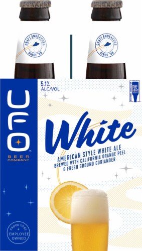 Harpoon UFO American Style White Ale Perspective: left