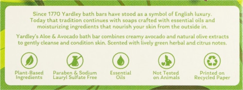 Yardley® of London Soap Bar Aloe & Avocado Perspective: left