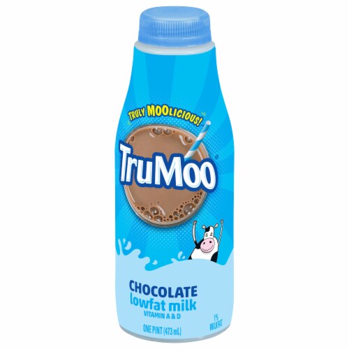 TruMoo 1% Lowfat Chocolate Milk Perspective: left