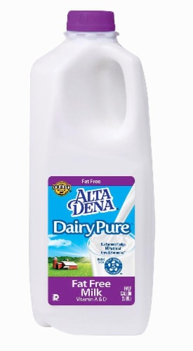 Dairy Pure Fat Free Skim Milk Perspective: left