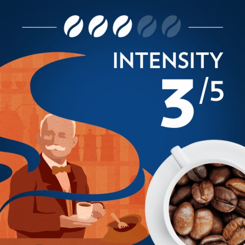 LavAzza Perfetto Dark Roast Whole Bean Coffee Perspective: left