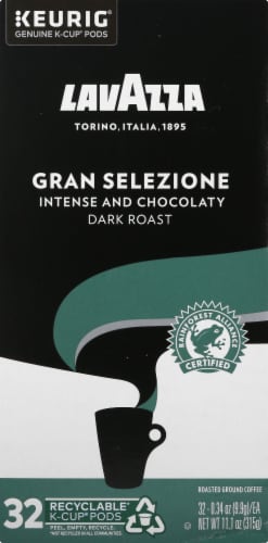 LavAzza Gran Selezione Dark Roast K-Cup Coffee Pods Perspective: left