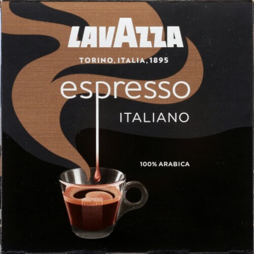 LavAzza Espresso Italiano Ground Coffee KCup Box Perspective: left