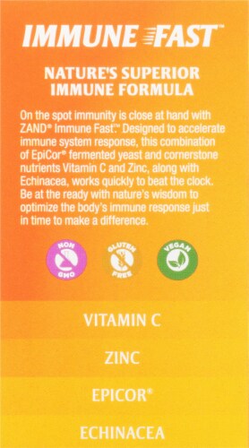 Zand® Naturals Zesty Orange Immune Fast Immune Support Chewable Tablets Perspective: left