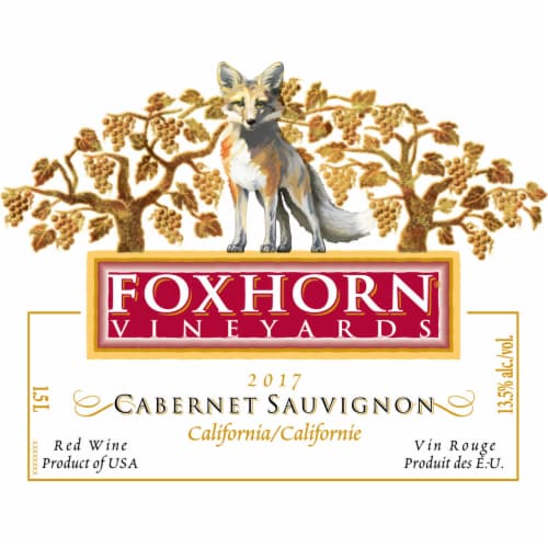 Foxhorn Cabernet Sauvignon California Red Wine Perspective: left