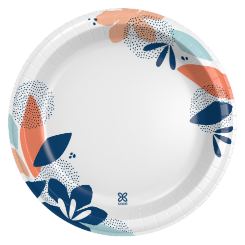 Dixie® Everyday 10-Inch Disposable Paper Plates Perspective: left