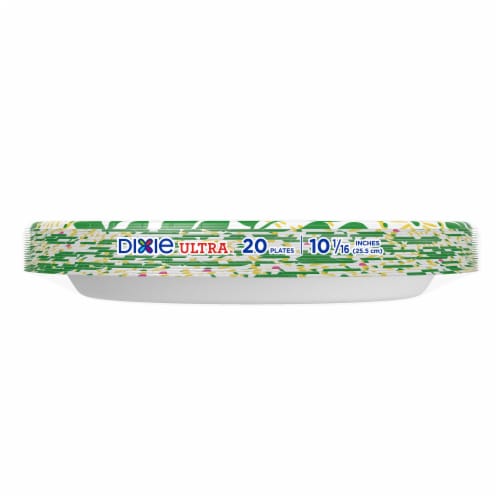 Dixie Ultra® Printed Disposable Paper Plates Perspective: left