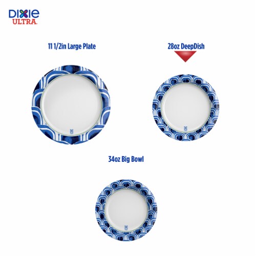 Dixie Ultra® Deep Dish Printed Paper Plate Perspective: left