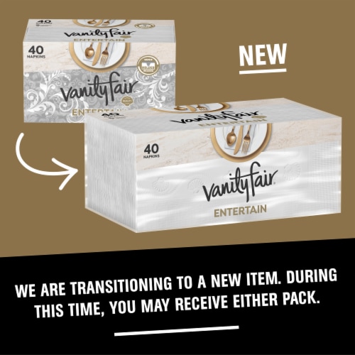 Vanity Fair® Entertain Paper Napkins - Classic White, 40 Ct - Fred Meyer