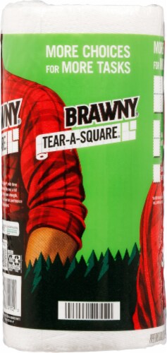 Brawny® Tear-A-Square Double Paper Towels Perspective: left