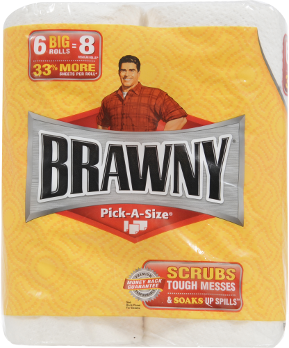 Brawny Pick-A-Size Big Roll Paper Towels Perspective: left
