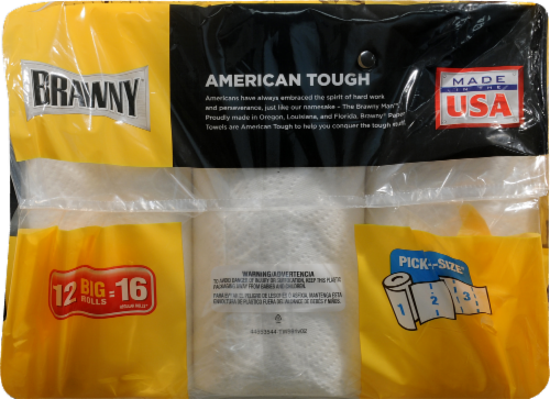 Brawny Pick-A-Size Big Paper Towel Rolls Perspective: left