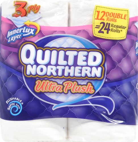 Quilted Northern Ultra Plush Bath Tissue Perspective: left
