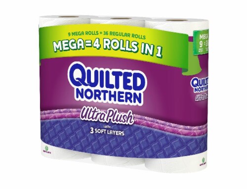 Quilted Northern Toilet Paper Bath Tissue Perspective: left