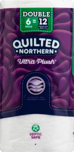 Quilted Northern Ultra Plush Toilet Paper 6 Rolls Perspective: left