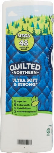 Quilted Northern Ultra Soft & Strong® Mega Toilet Paper Perspective: left
