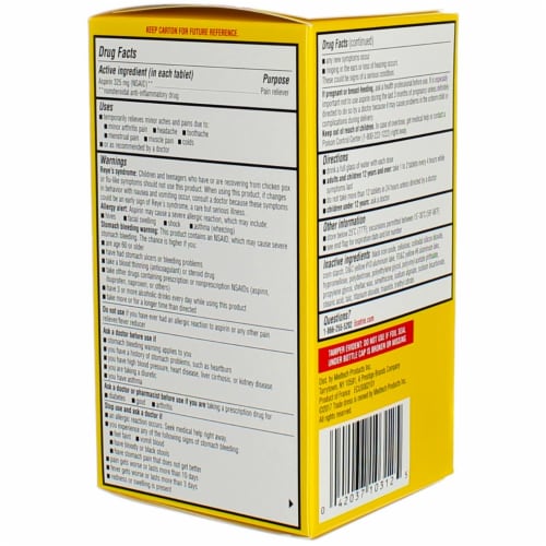 Ecotrin Aspirin Arthritis Pain Relief Regular Strength, 325 mg, 300 Ct Perspective: left