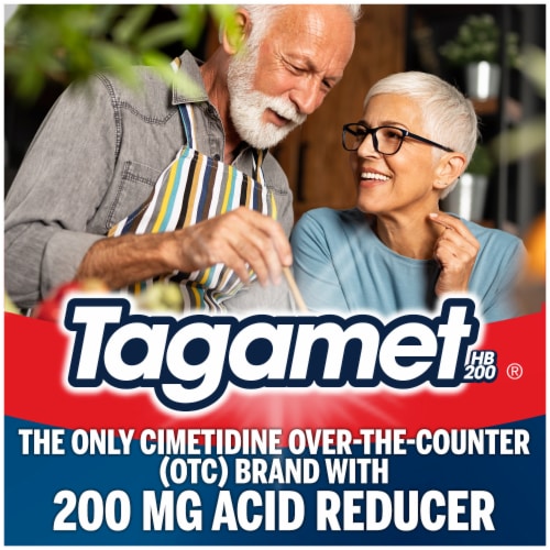 Tagamet Cimetidine Acid Reducer Heartburn Relief Tablets 200mg Perspective: left