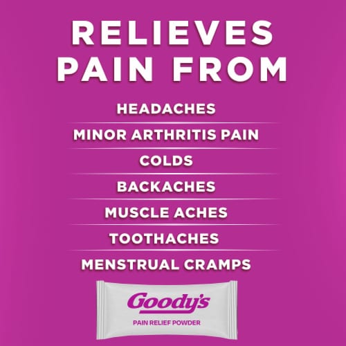 Goody's Mixed Fruit Blast Pain Relief Powders Perspective: left