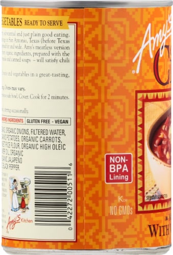 Amy's® Organic Chili With Vegetables Perspective: left