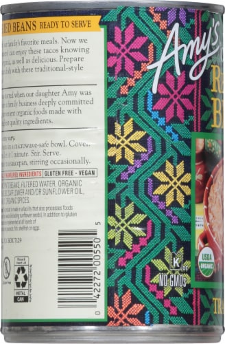 Amy's Organic Refried Beans Perspective: left